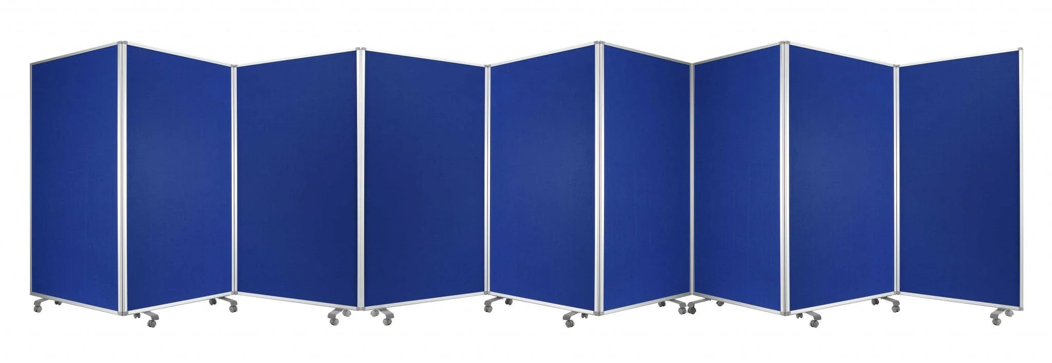 318" X 1" X 71" Blue, Metal, 9 Panel, Screen - Image 2