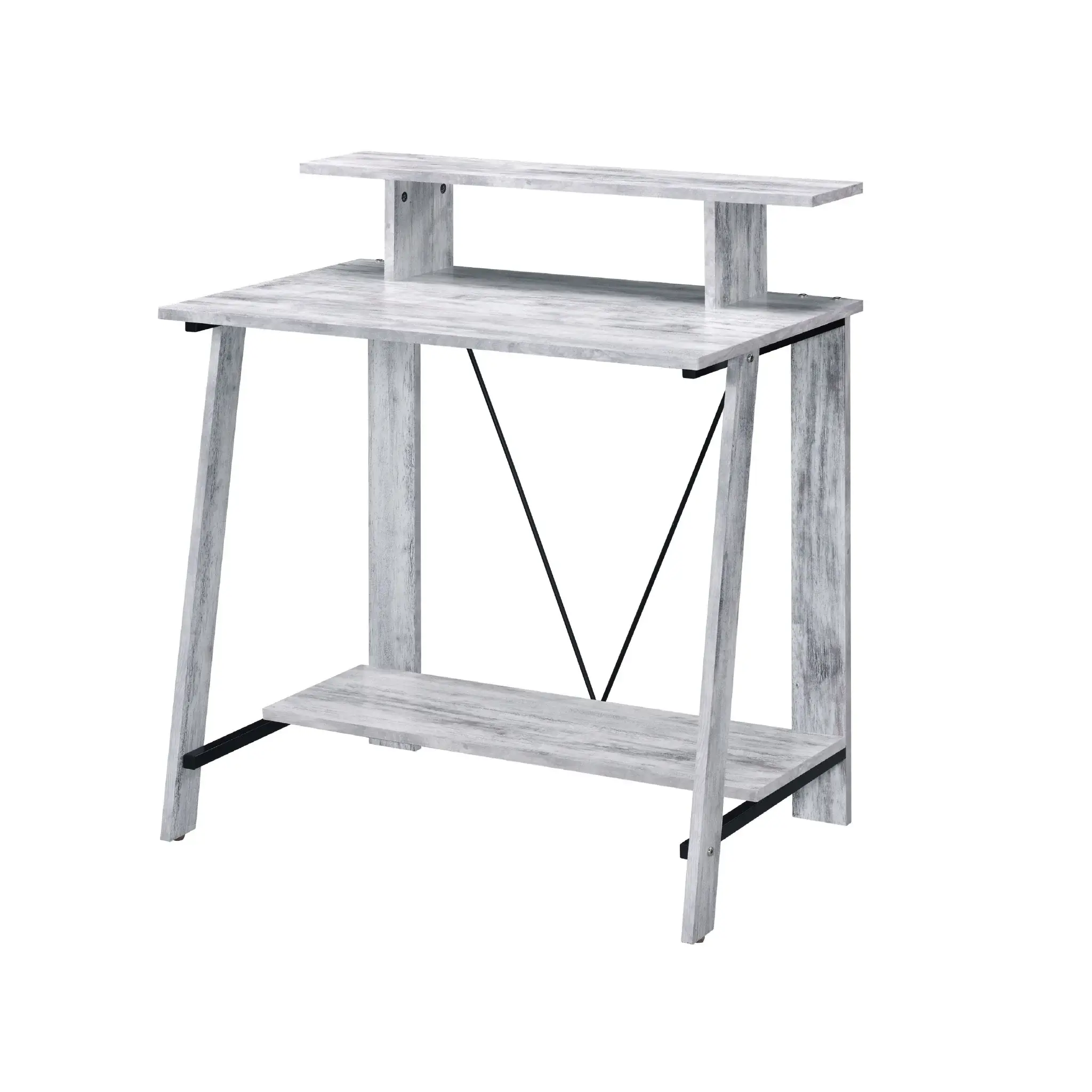 32" Antiqued White Writing Desk - Image 3