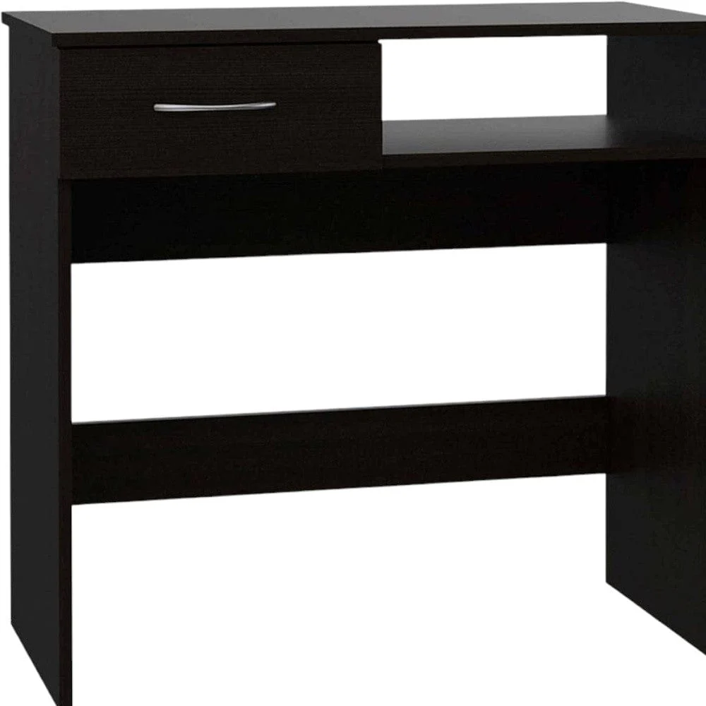 32" Black Computer Desk Desk and Bookshelf Set - Image 6
