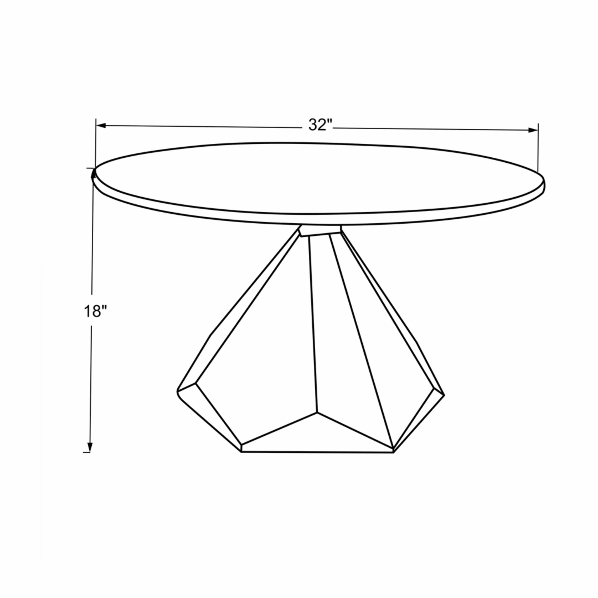 32" Brown And White Solid Wood and Marble Geo Coffee Table - Image 6