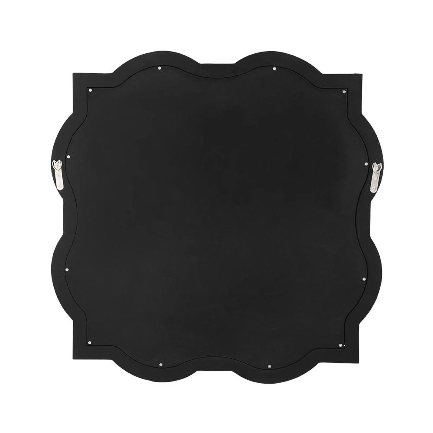 32" Clear Scalloped Glass Framed Accent Mirror - Image 3
