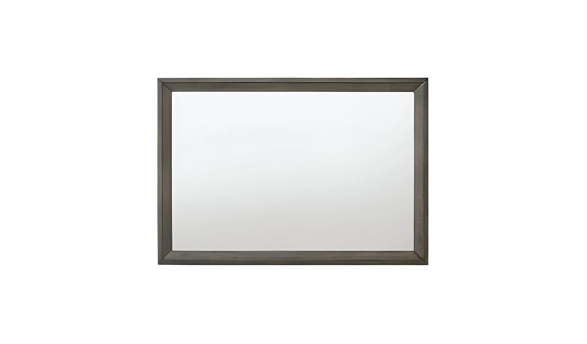 32" Gray Oak Dresser Mirror - Image 2