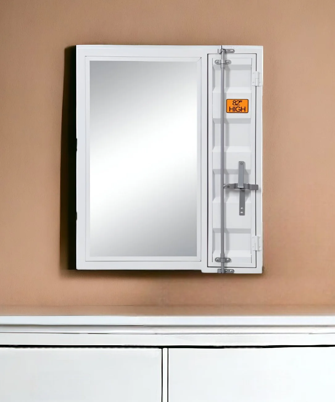 32" White Rectangle Mounts To Dresser Dresser Mirror - Image 2