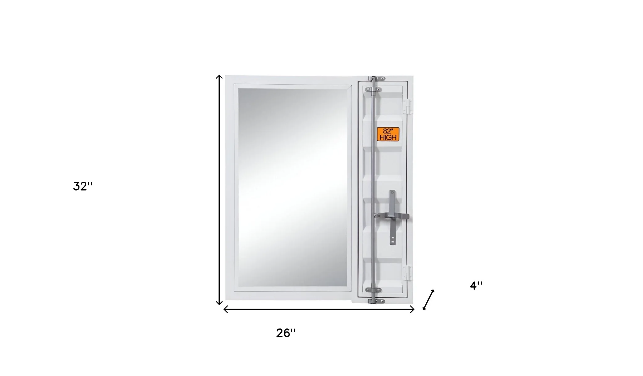 32" White Rectangle Mounts To Dresser Dresser Mirror - Image 5