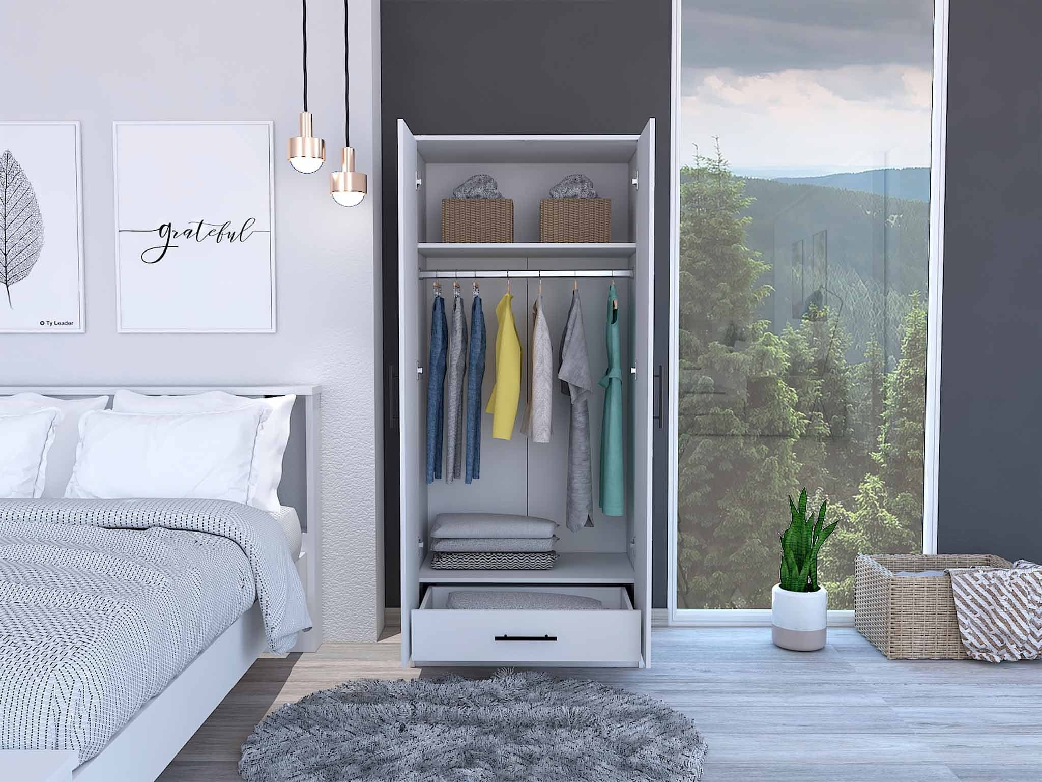 32" White Single Drawer Dresser - Image 7