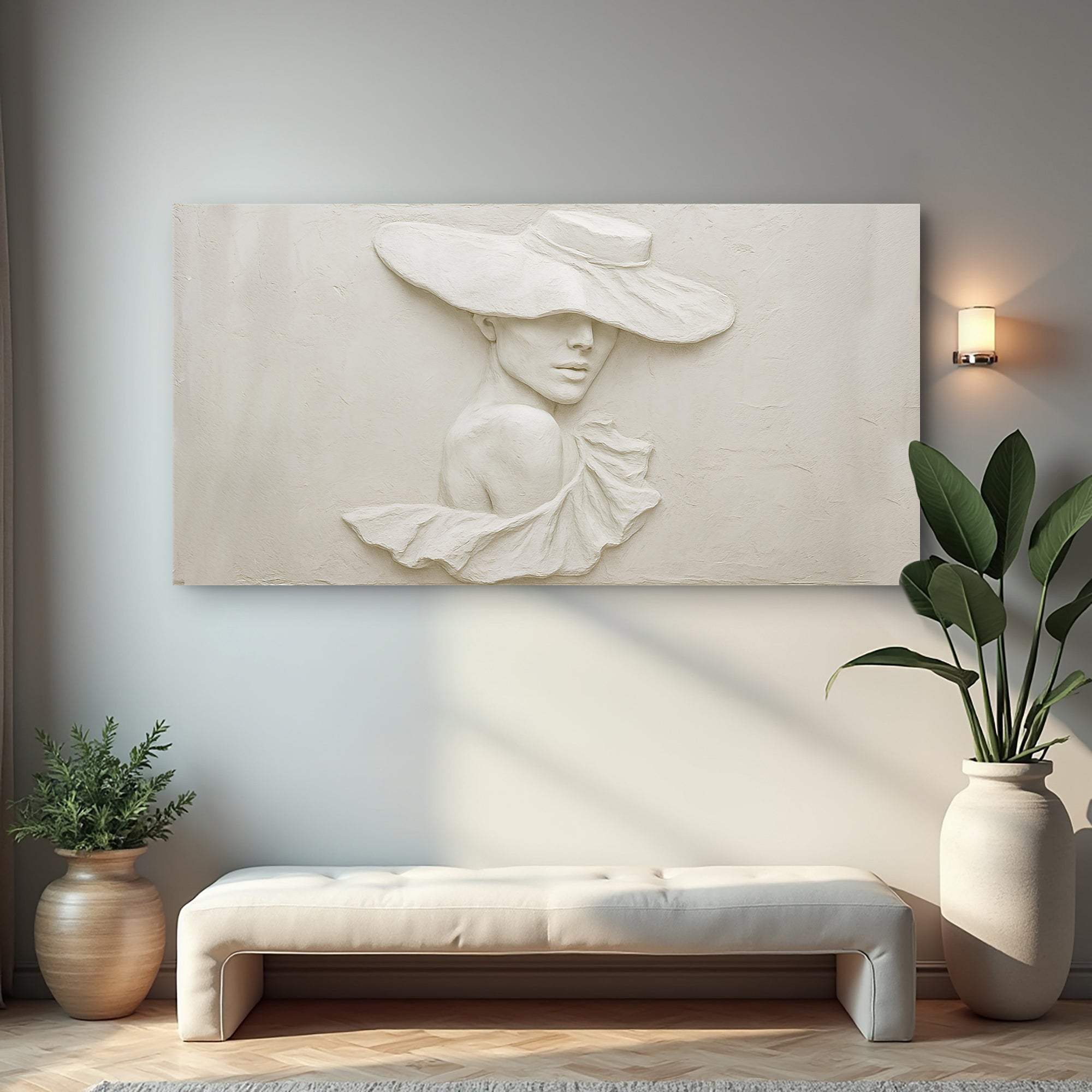 3D Minimalist Female Portrait Wall Art - Image 5