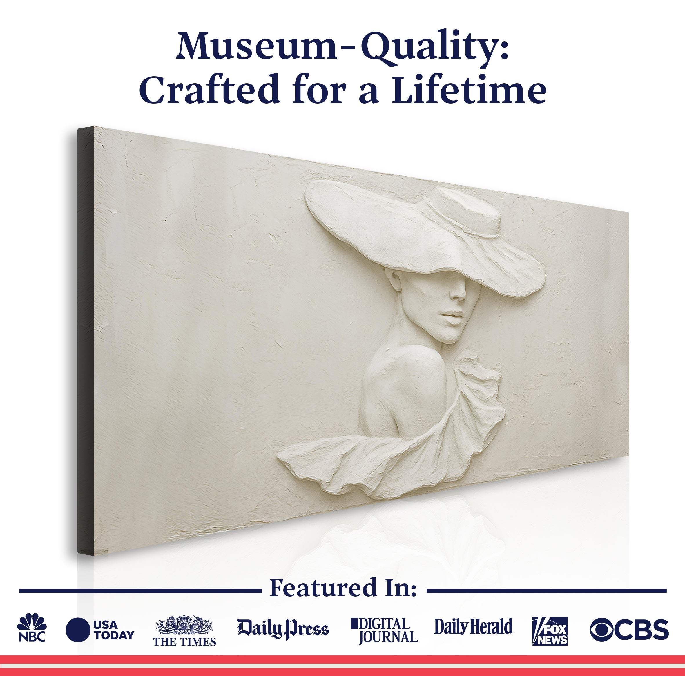 3D Minimalist Female Portrait Wall Art - Image 6