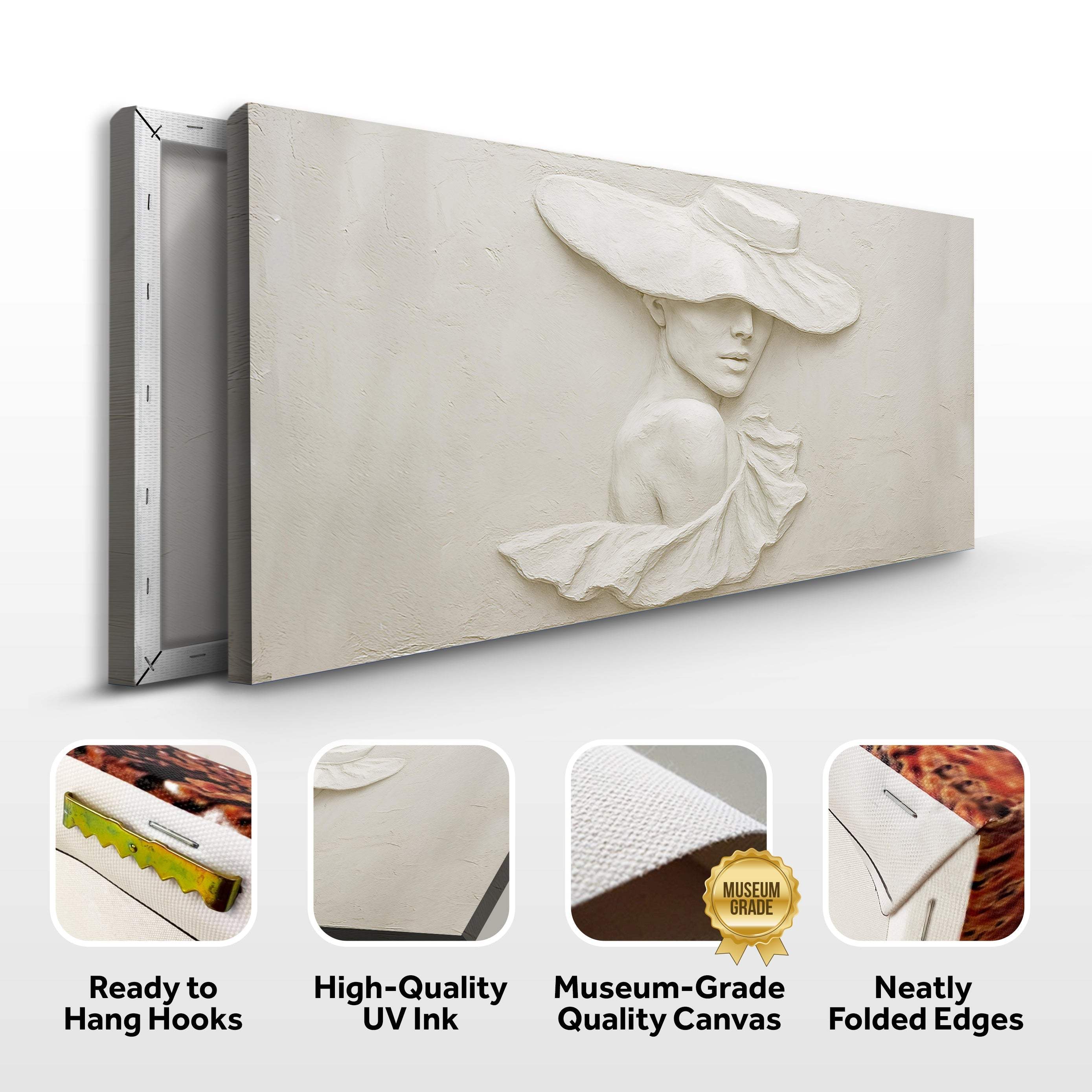 3D Minimalist Female Portrait Wall Art - Image 8