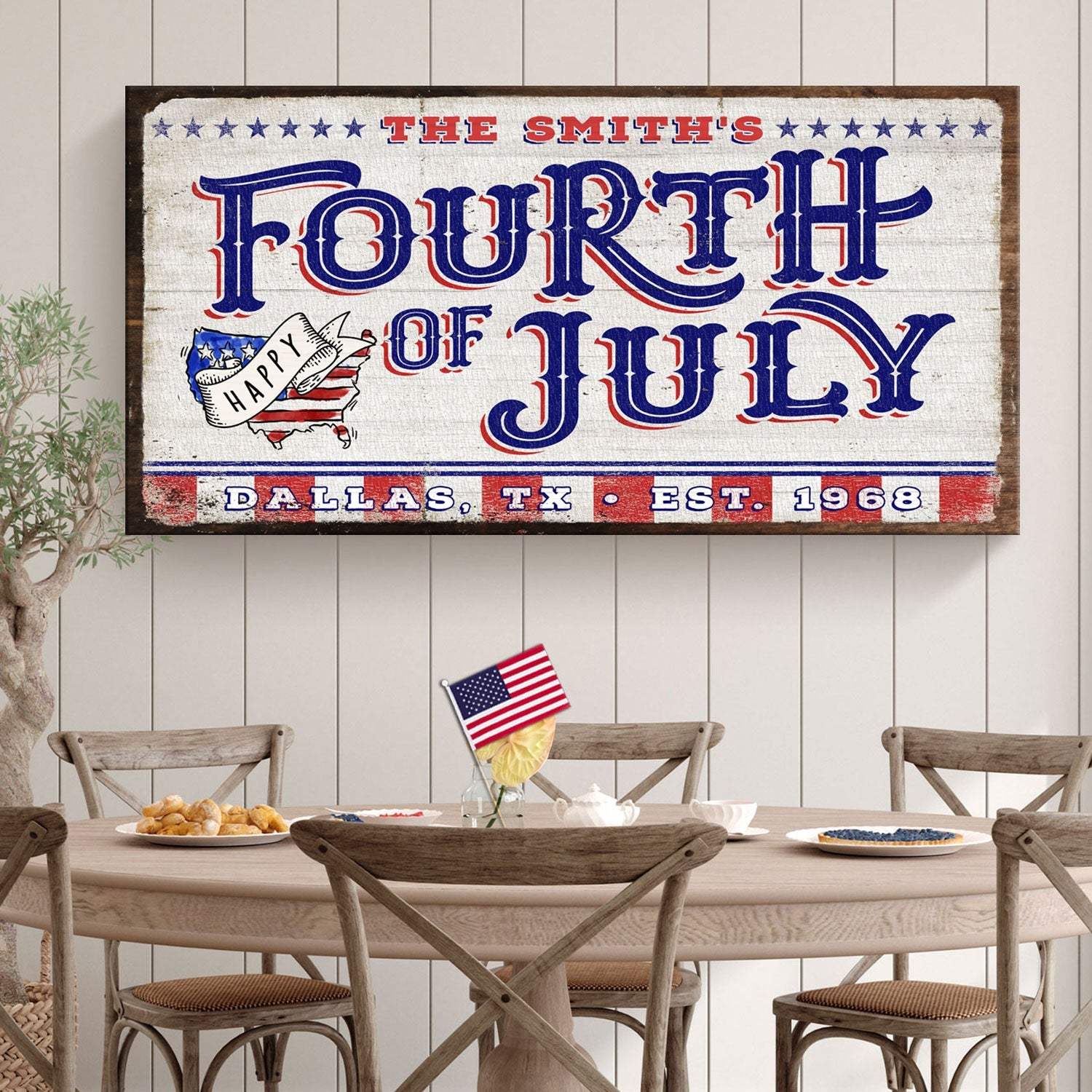 4th of July Personalized Welcome Sign - Image 2