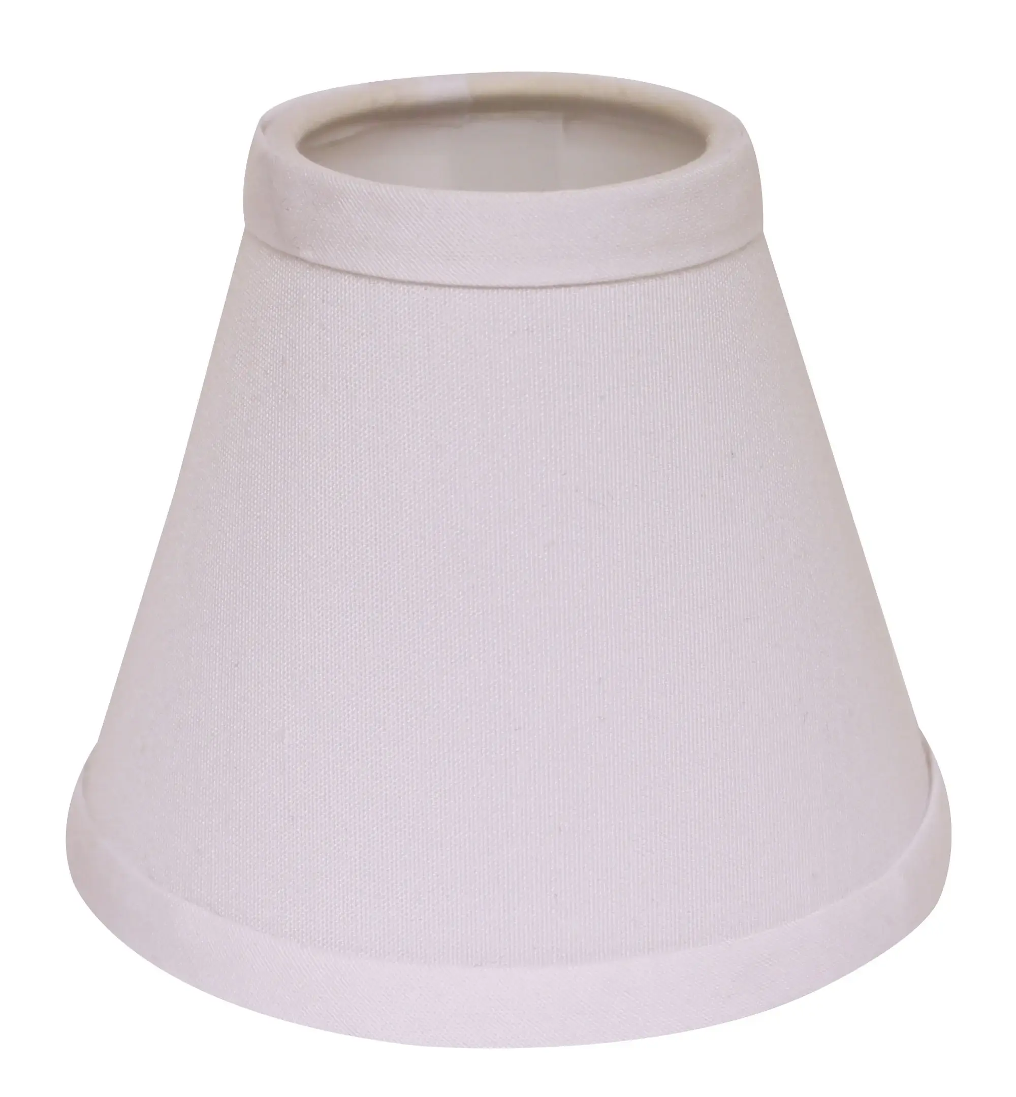 5" White Set of 6 Chandelier No Slub Lampshades - Image 2