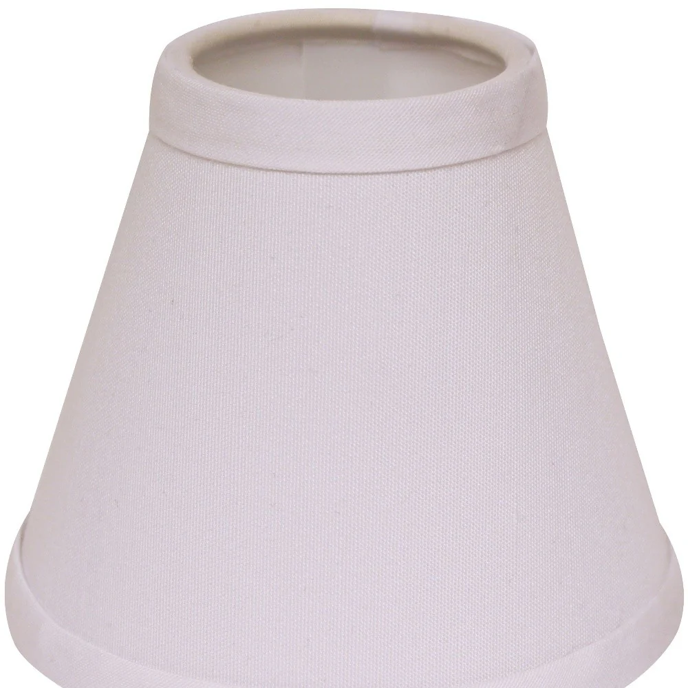 5" White Set of 6 Chandelier No Slub Lampshades - Image 5