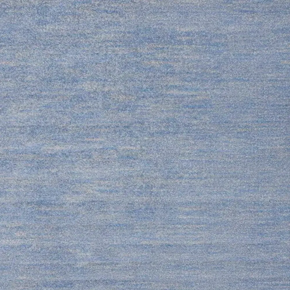 5' X 5' Blue And Grey Square Striped Non Skid Indoor Outdoor Area Rug - Image 8