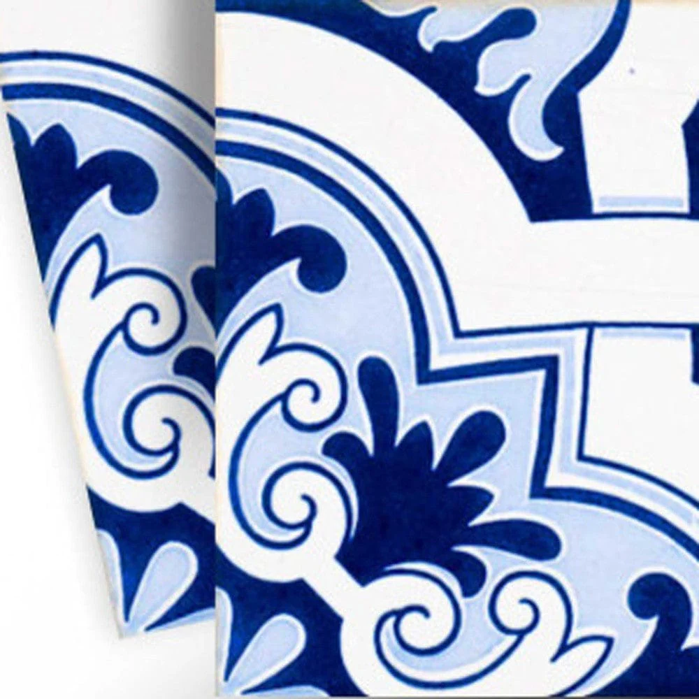 5" X 5" Blue Mia Gia Peel And Stick Removable Tiles - Image 3