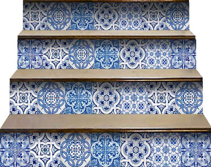 5" X 5" Bluebell Lina Removable Peel and Stick Tiles - Image 6
