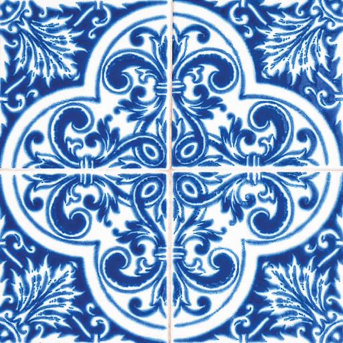 5" X 5" Blues and Crema Peel And Stick Removable Tiles - Image 9