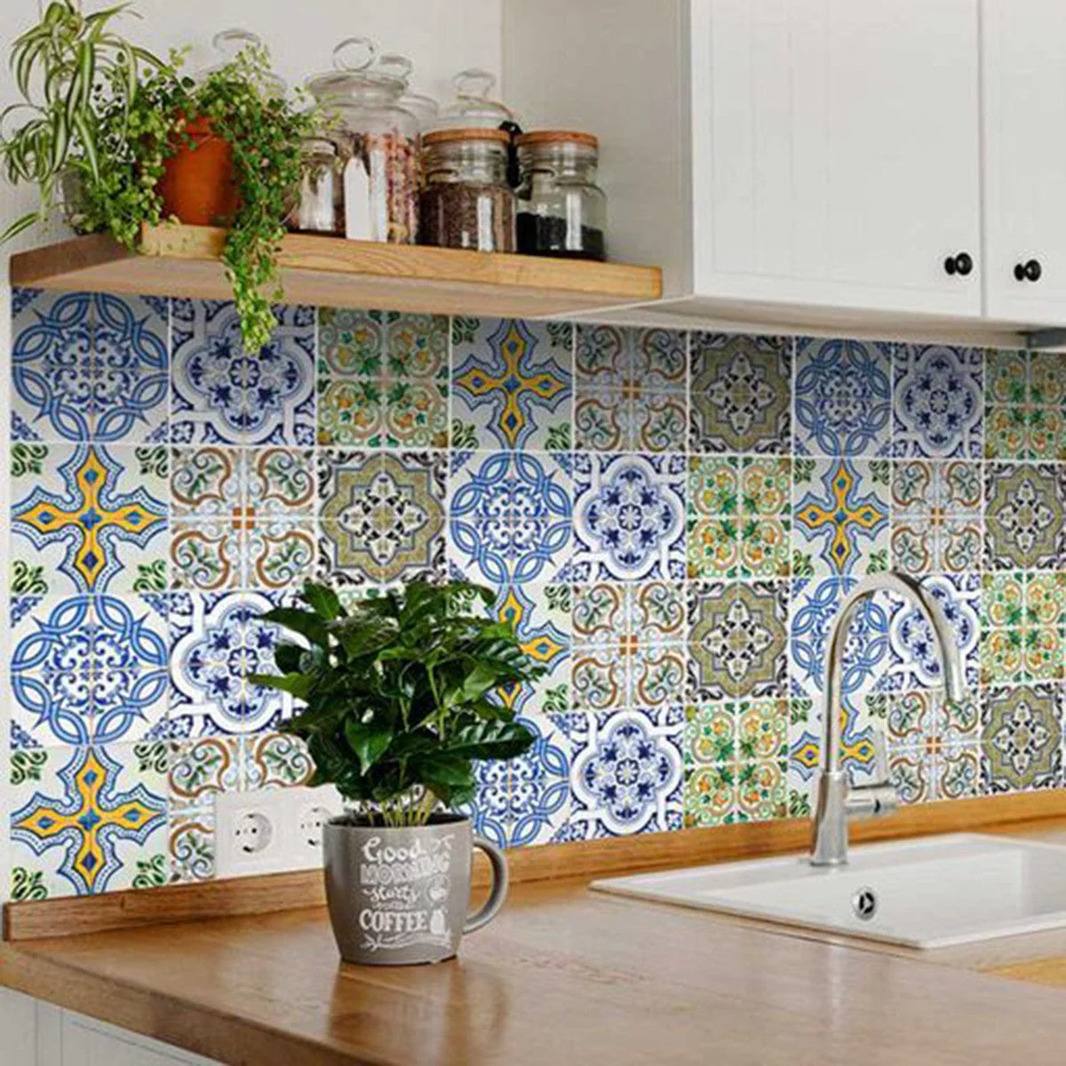 5" X 5" Cana Multi Mosaic Peel and Stick Tiles - Image 5