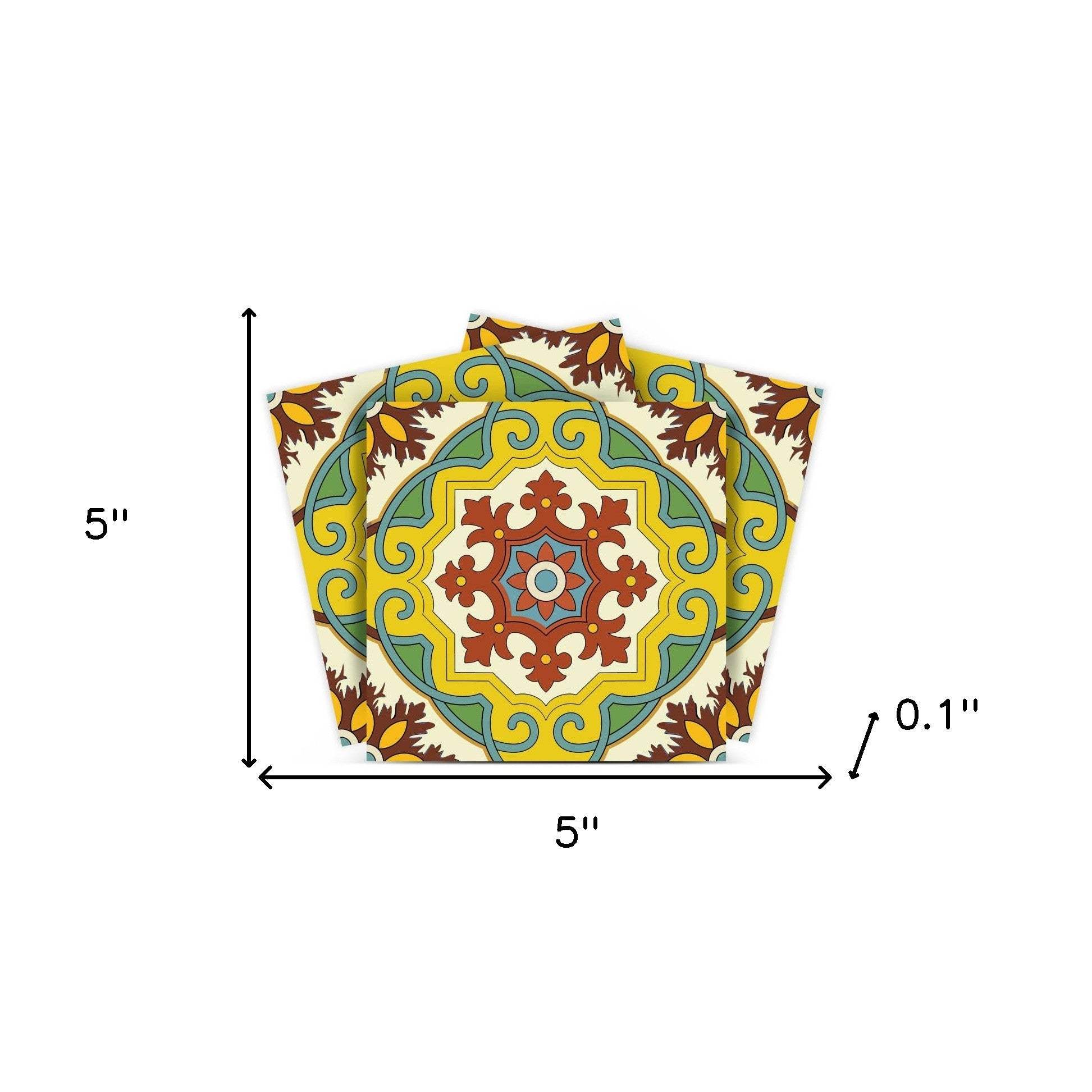 5" X 5" Fortuna Peel and Stick Removable Tiles - Image 9