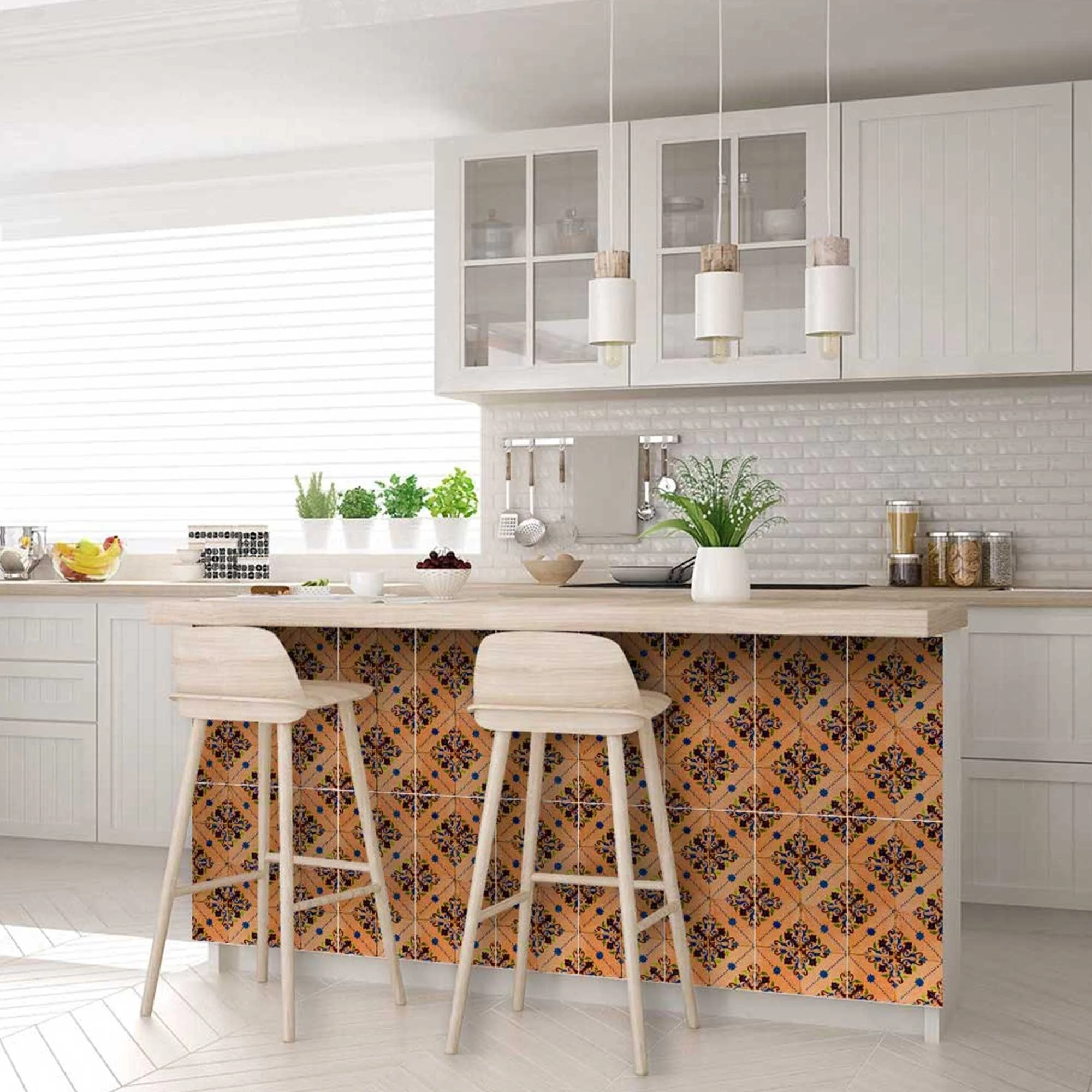 5" X 5" Golden Rio Removable Peel and Stick Tiles - Image 8