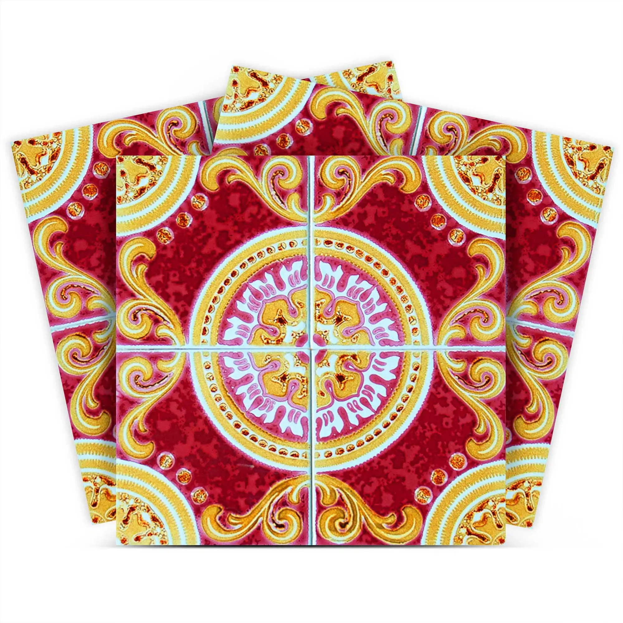 5" X 5" Golden Ruby Removable  Peel And Stick Tiles - Image 2