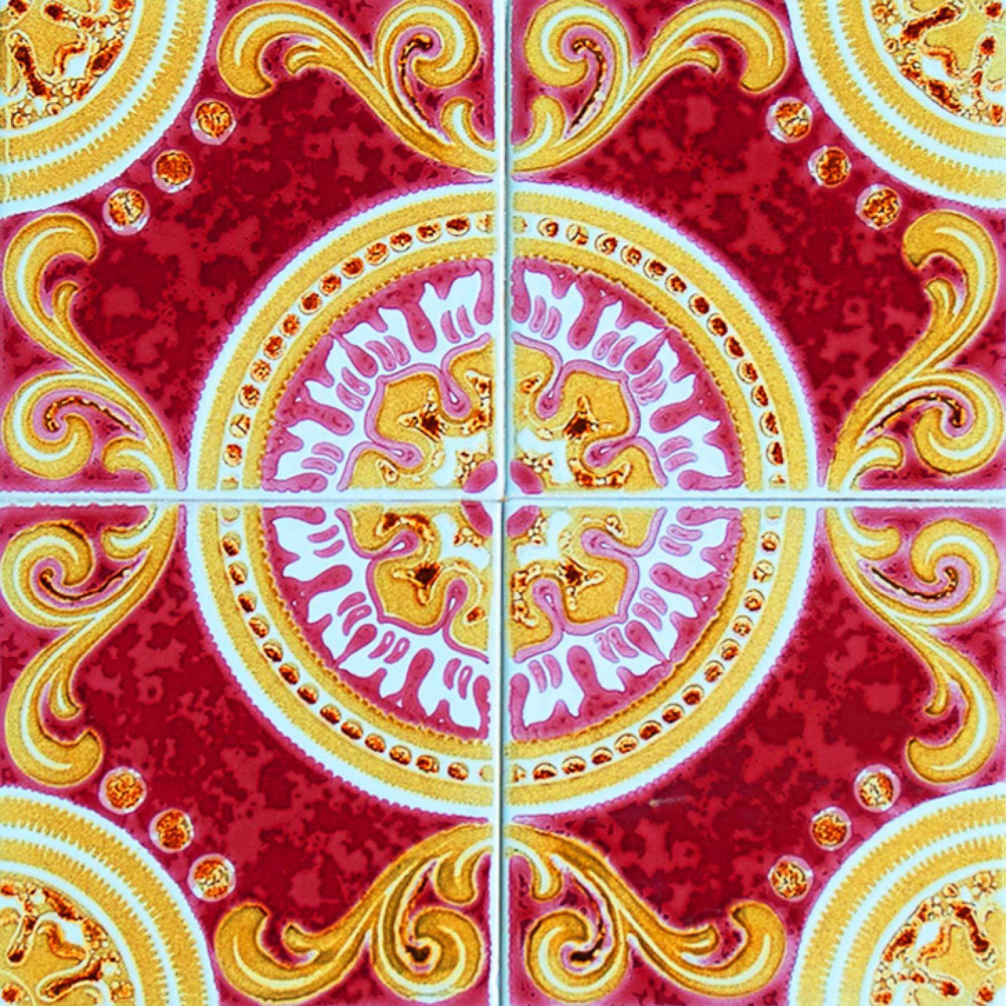 5" X 5" Golden Ruby Removable  Peel And Stick Tiles - Image 4
