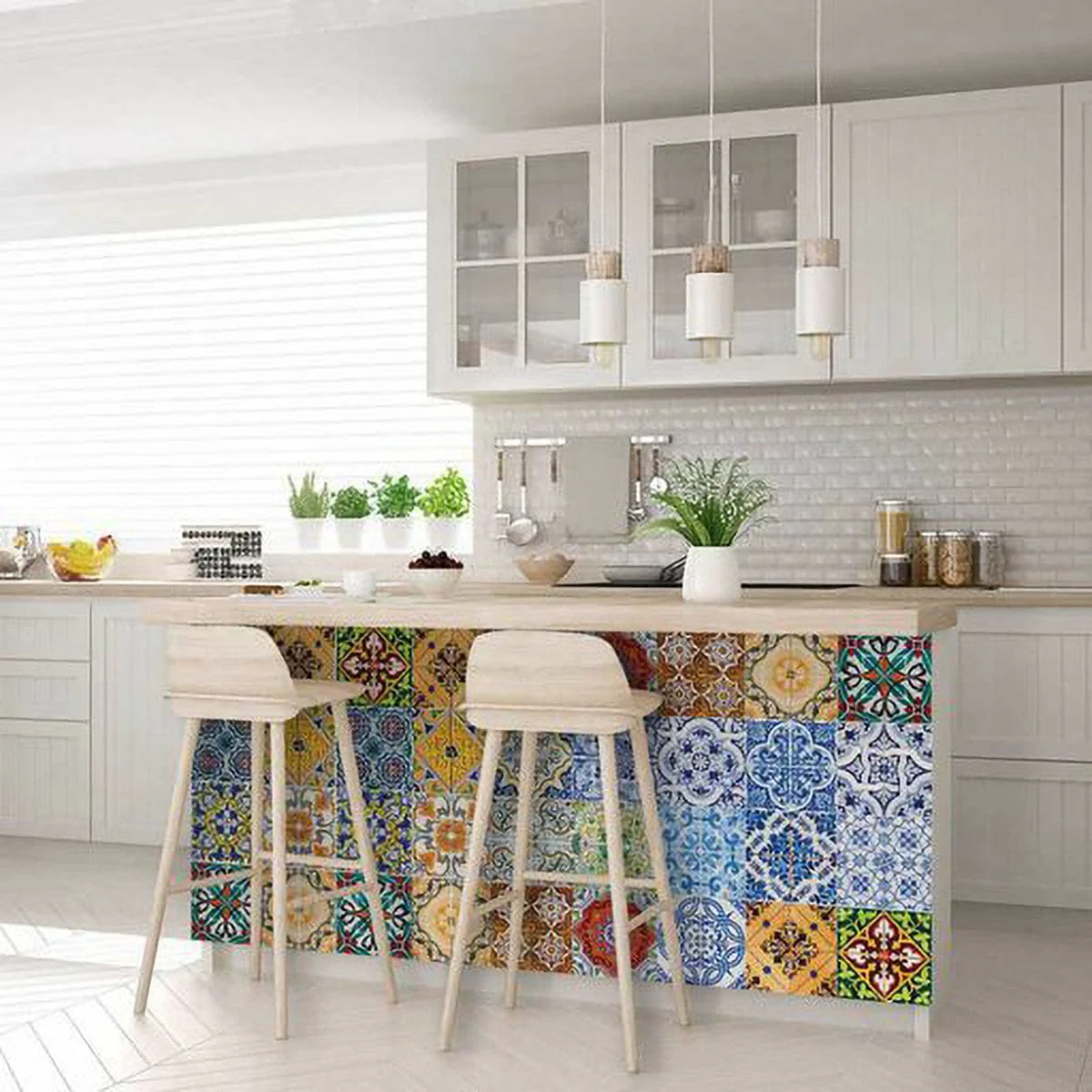 5" X 5" Jessa Mutli Mosaic Peel and Stick Tiles - Image 2