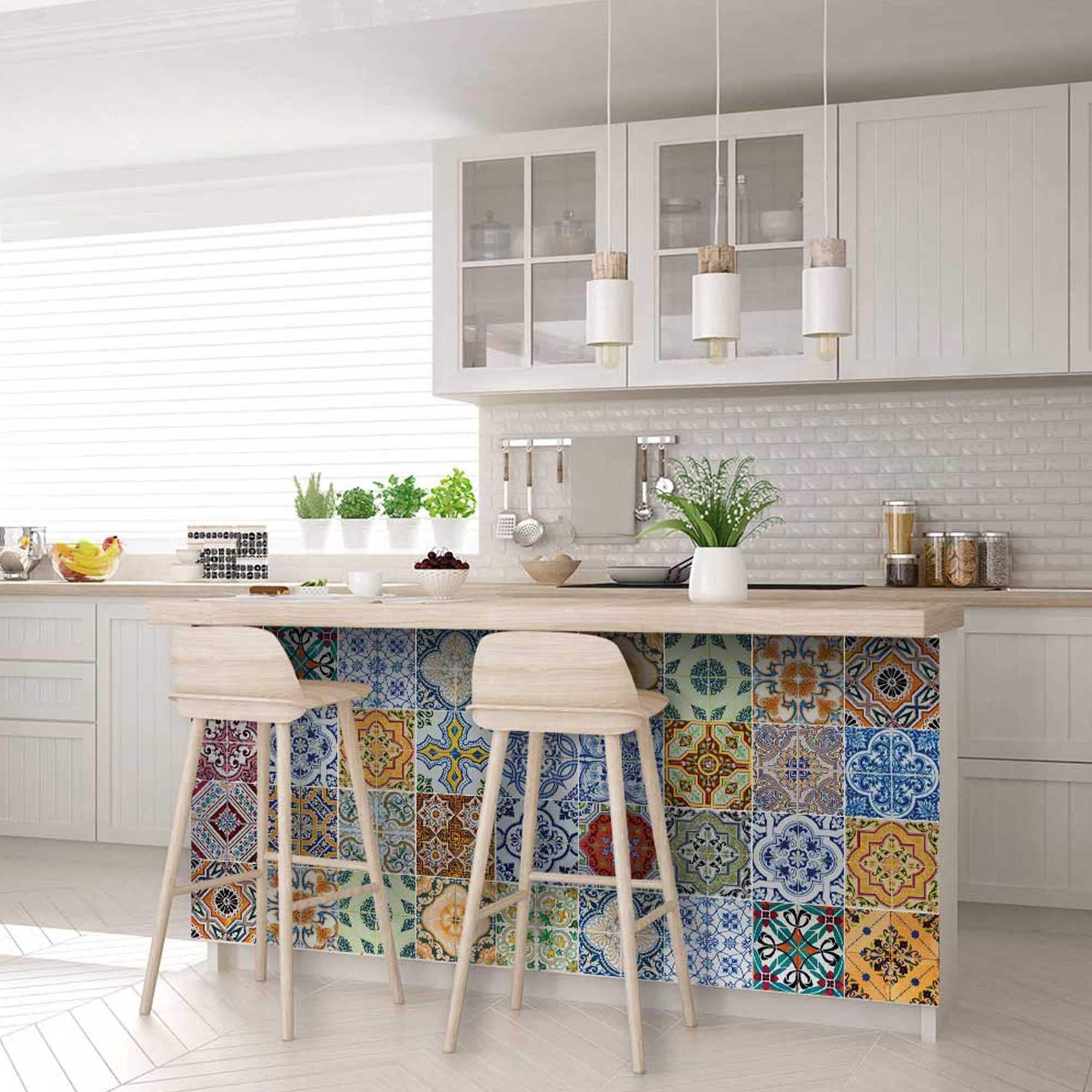 5" X 5" Josephina Mutli Mosaic Peel and Stick Tiles - Image 3