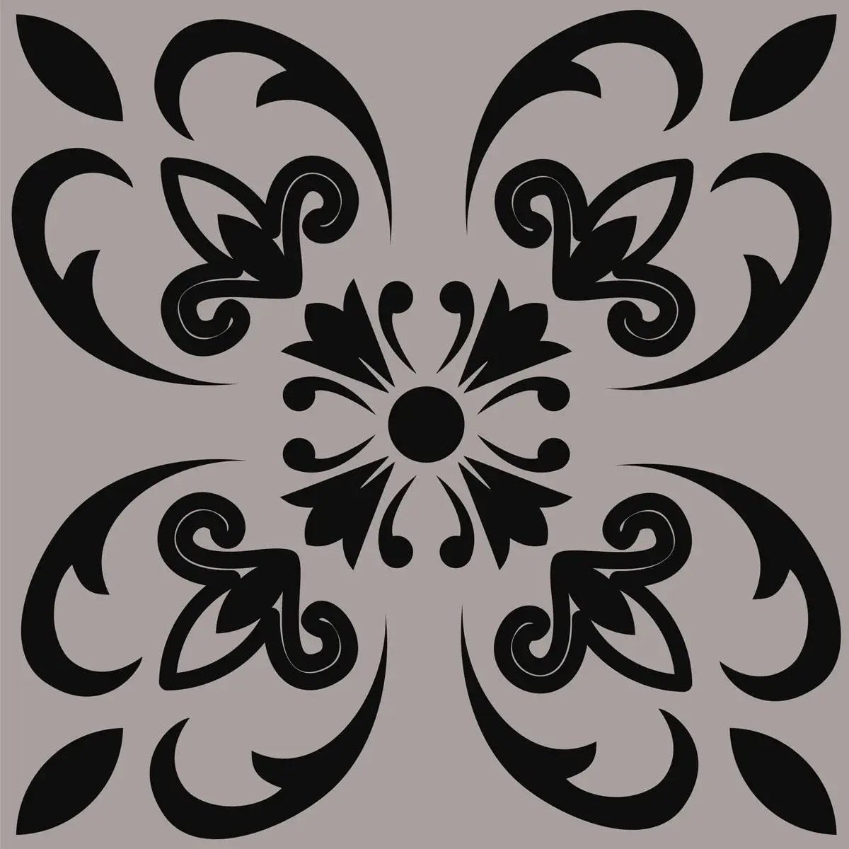 5" X 5" Light Grey And Cream Orchid Peel And Stick Removable Tiles - Image 8