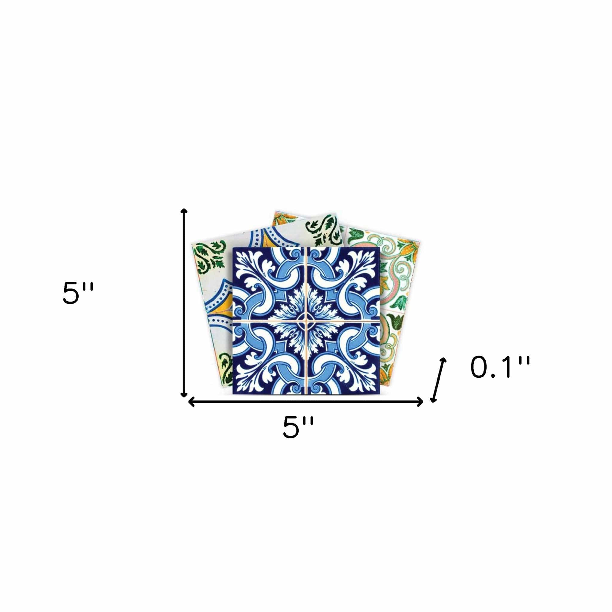 5" X 5" Lima Multi Mosaic Peel and Stick Tiles - Image 9