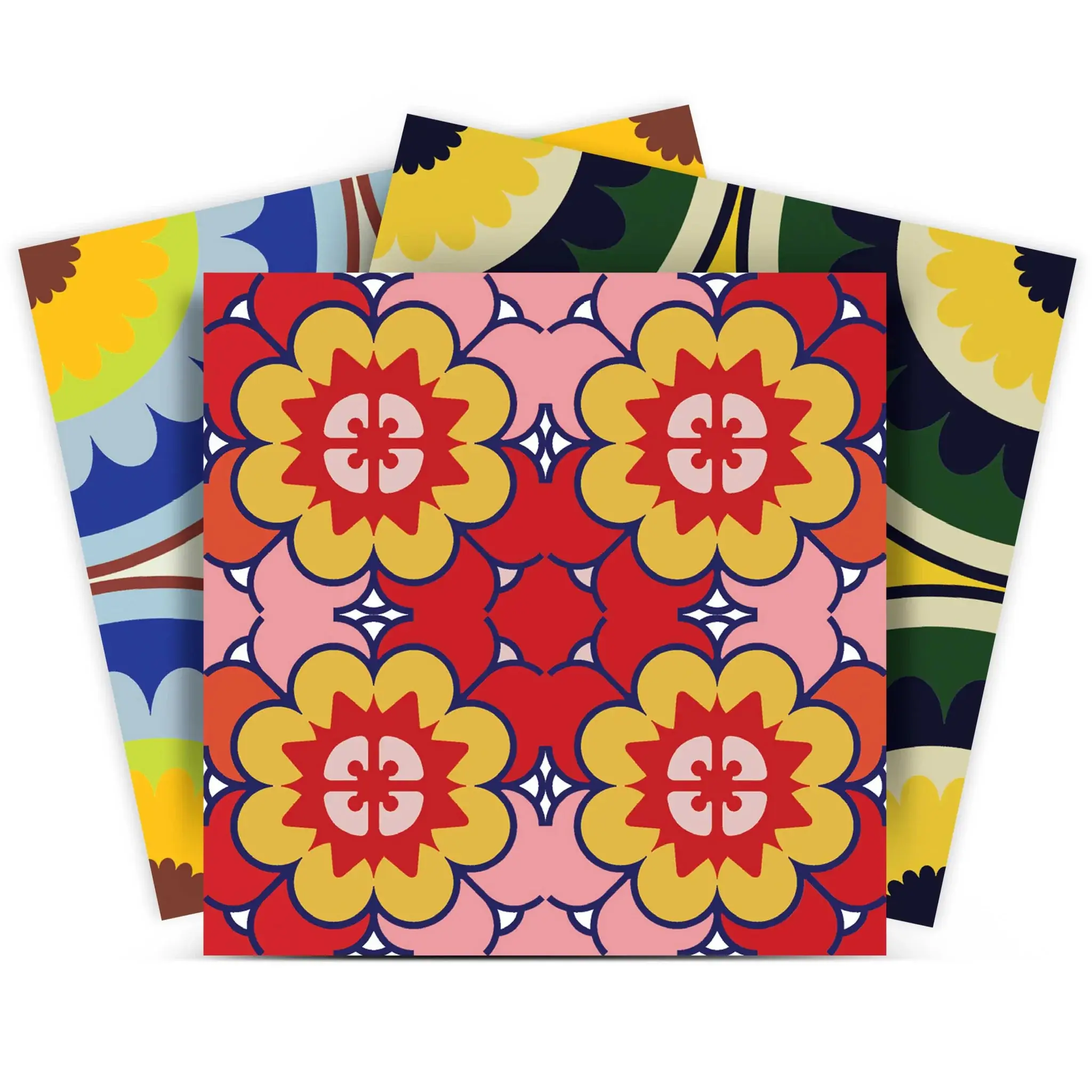 5" X 5" Mediterranean Brights Peel And Stick Removable Tiles - Image 4