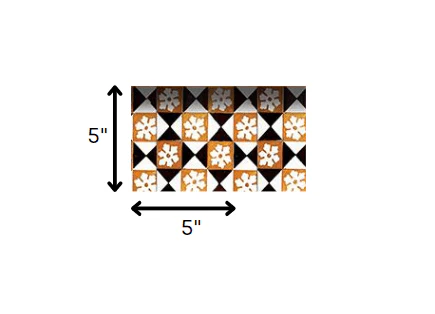 5" x 5" Mini Snowflakes and Squares Peel and Stick Removable Tiles - Image 9