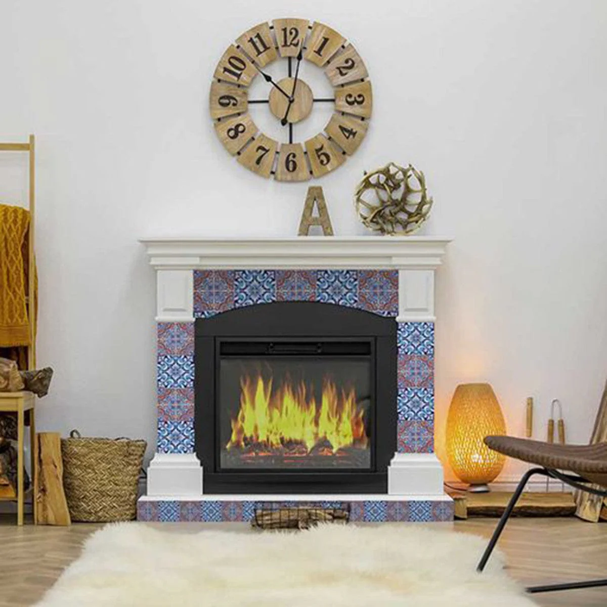 5" X 5" Prima Blue Peel And Stick Removable Tiles - Image 8