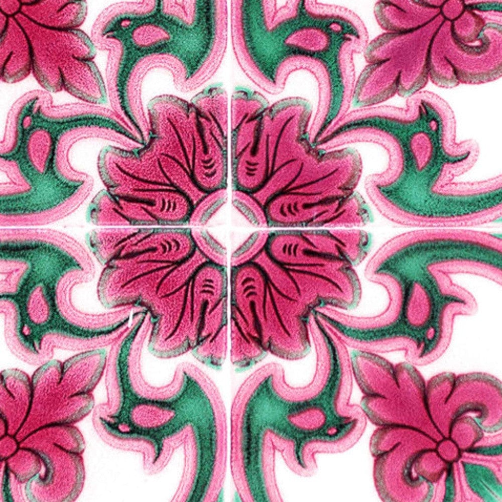 5" X 5" Rosa Pink Lea Removable Peel and Stick Tiles - Image 2