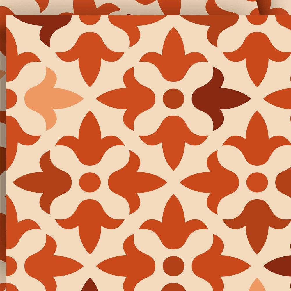 5" X 5" Terra Cotta Tango Peel and Stick Tiles - Image 2