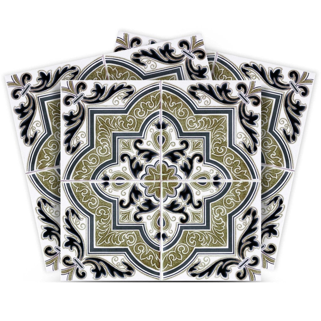 5" X 5" Vintage Aegean Removable Peel and Stick Tiles
