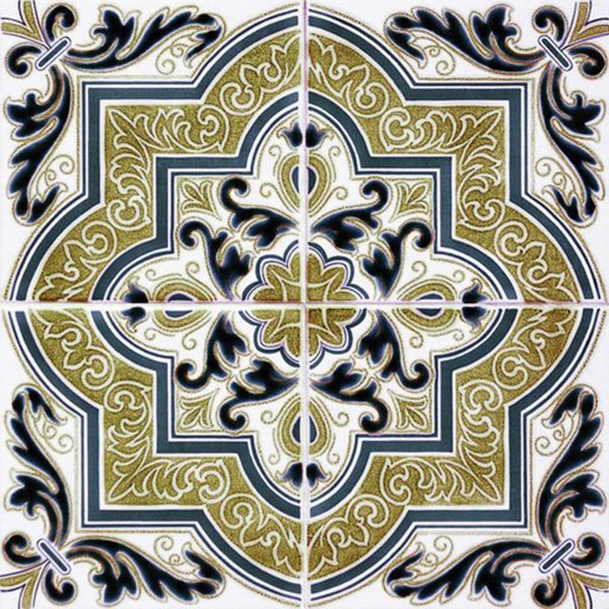 5" X 5" Vintage Cran and Green Peel and Stick Removable Tiles - Image 4
