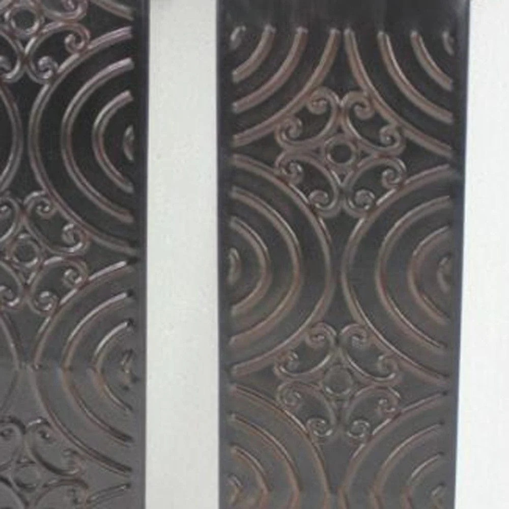 5" X 5" X 23.25" Brown, Vintage, Metal - Wall Candle Holder Sconce Set - Image 4