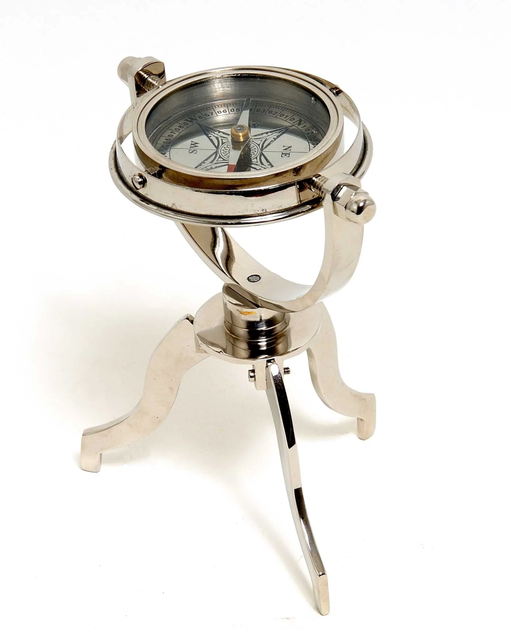 5" X 5" X 8.5" Gimbaled Compass On Tristand - Image 2