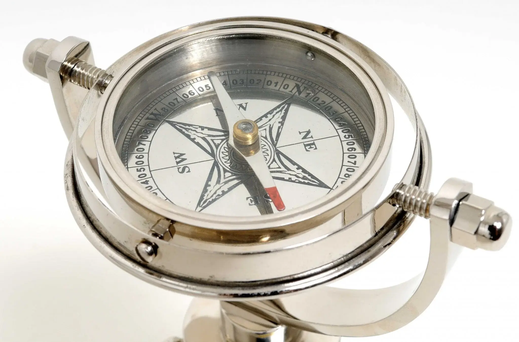 5" X 5" X 8.5" Gimbaled Compass On Tristand - Image 3