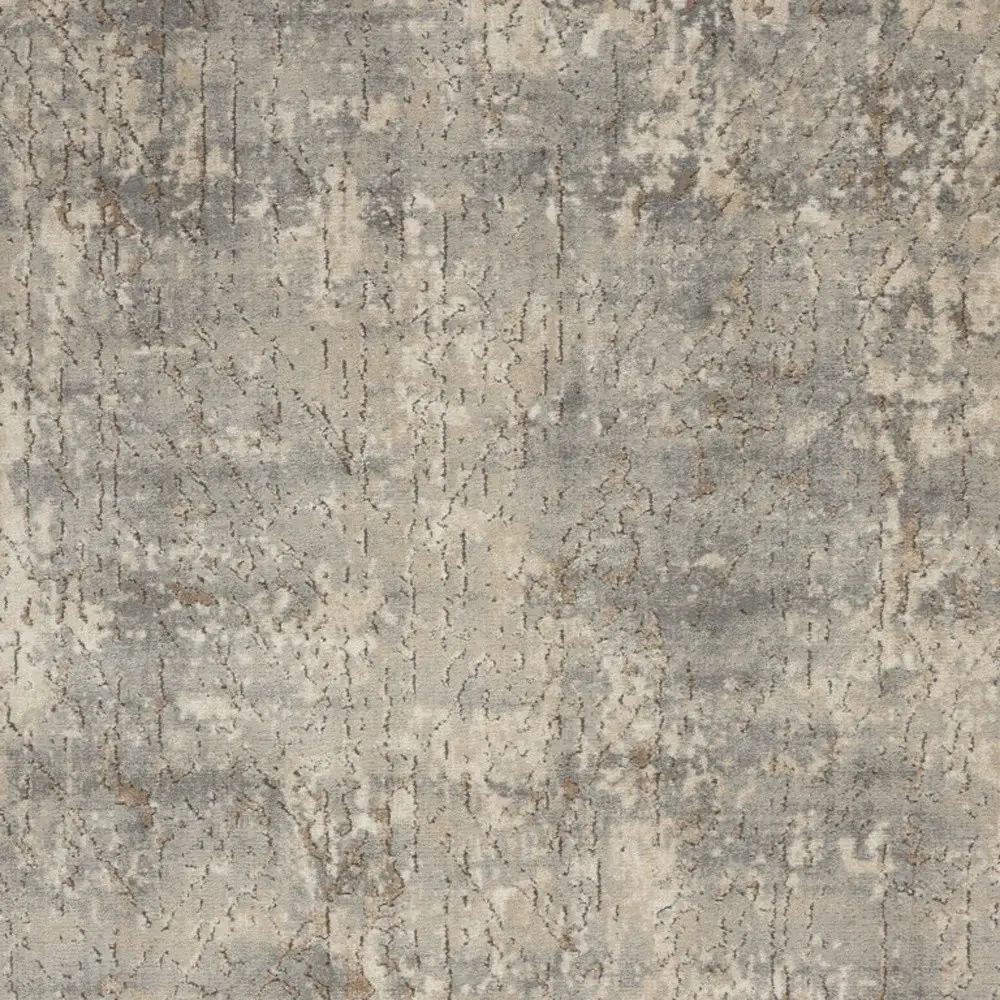 5' X 7' Beige And Grey Abstract Power Loom Non Skid Area Rug - Image 9