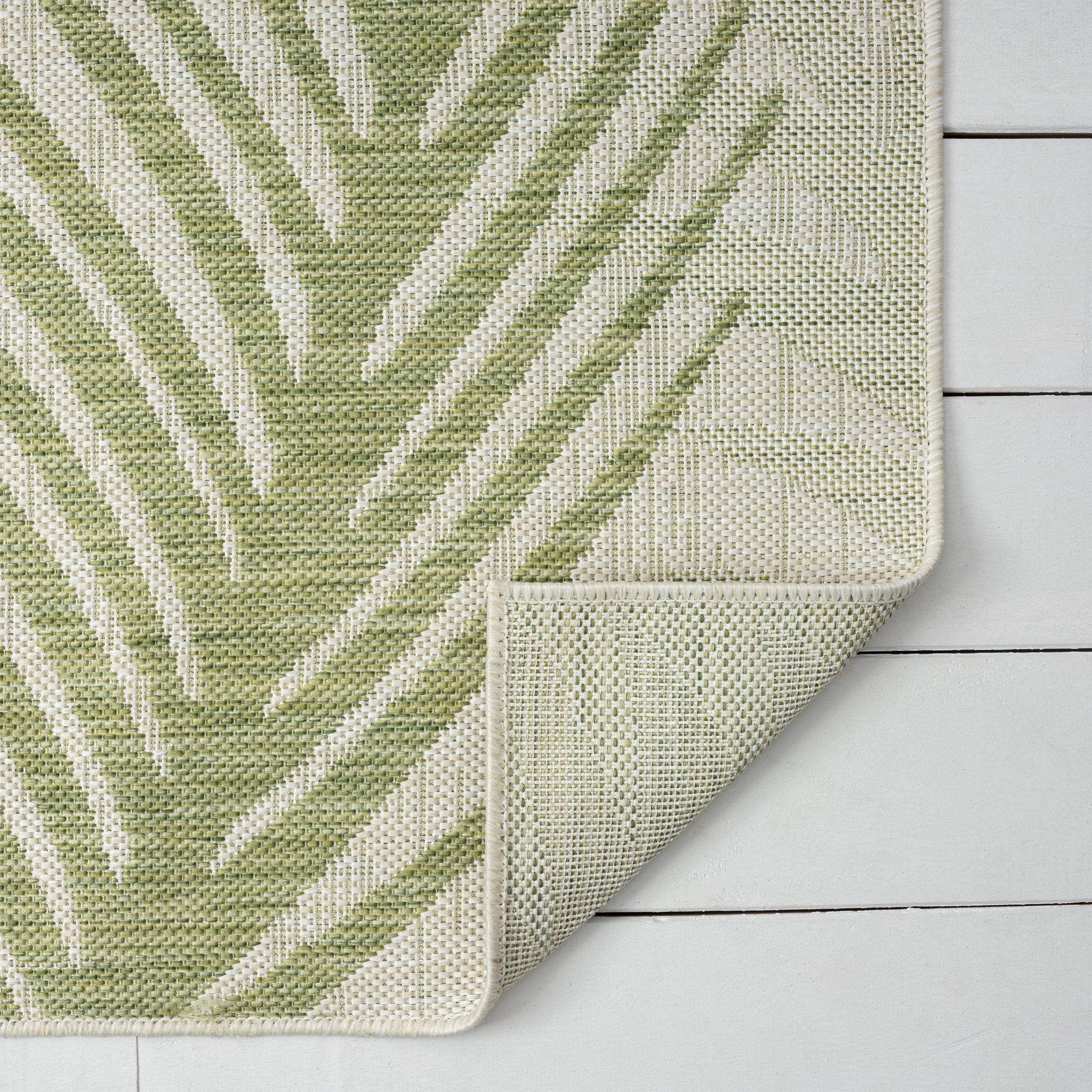 5' X 7' Beige Floral Indoor Outdoor Area Rug - Image 7