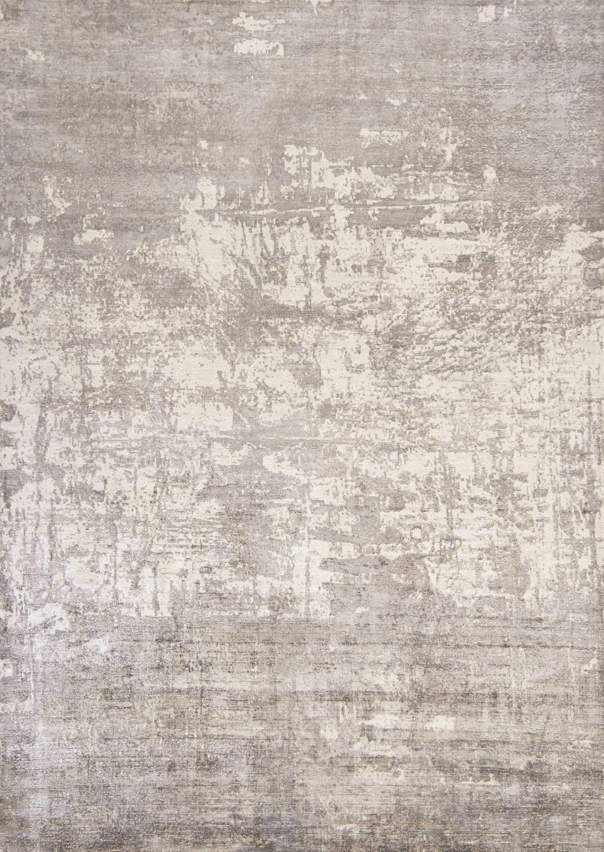 5' X 7' Beige Hand Loomed Abstract Brushstroke Indoor Area Rug - Image 5