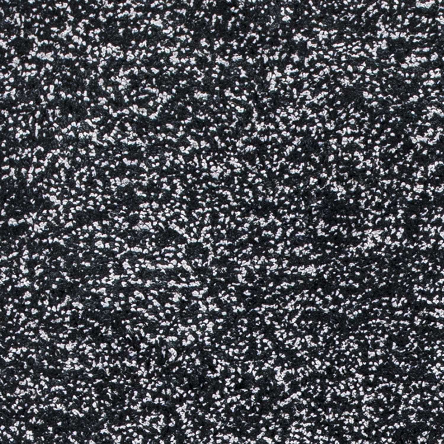5' X 7' Black Heather Indoor Shag Rug - Image 3