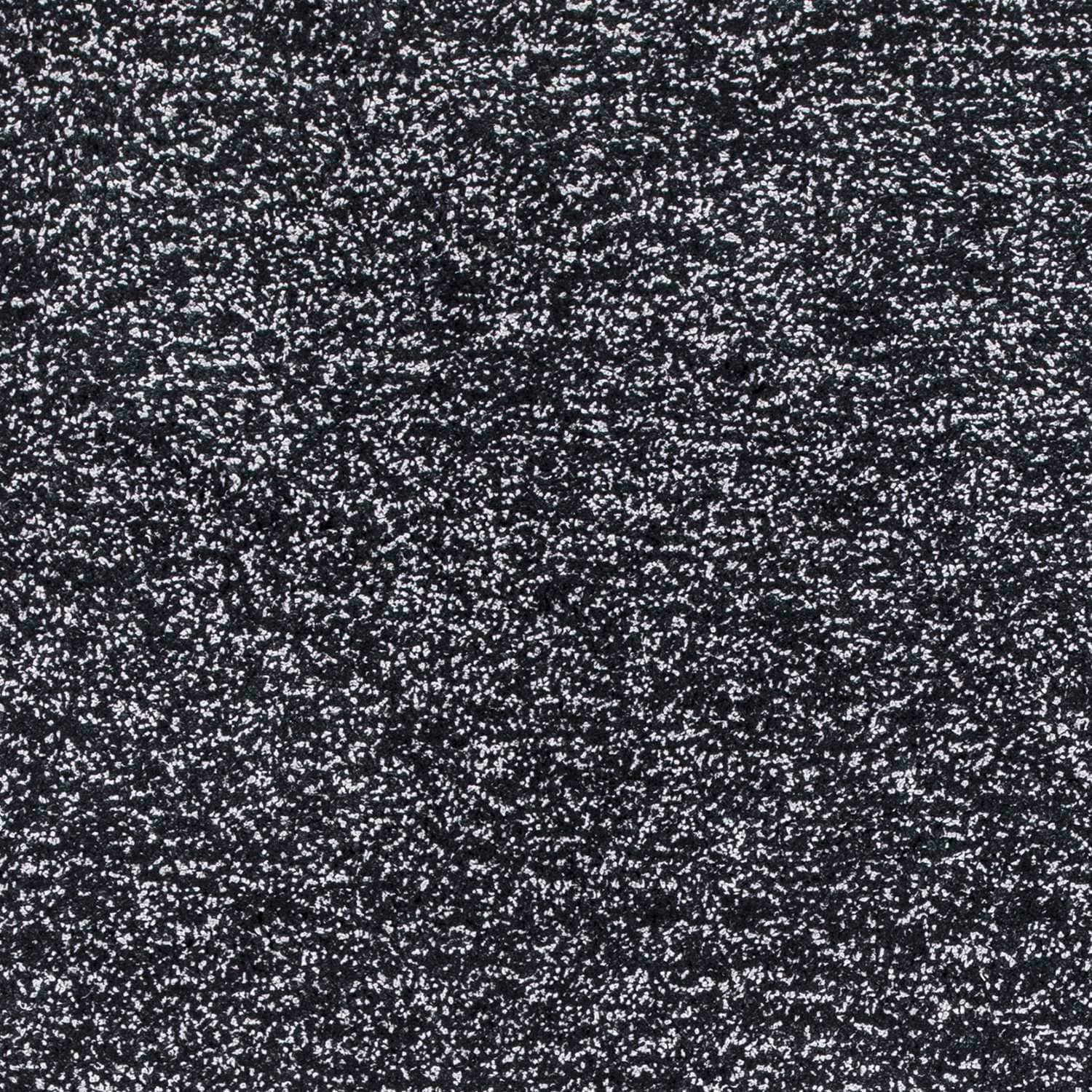 5' X 7' Black Heather Indoor Shag Rug - Image 4