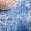 5' X 7' Blue And Ivory Abstract Dhurrie Area Rug - Image 5