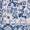5' X 7' Blue And Ivory Floral Dhurrie Area Rug - Image 6
