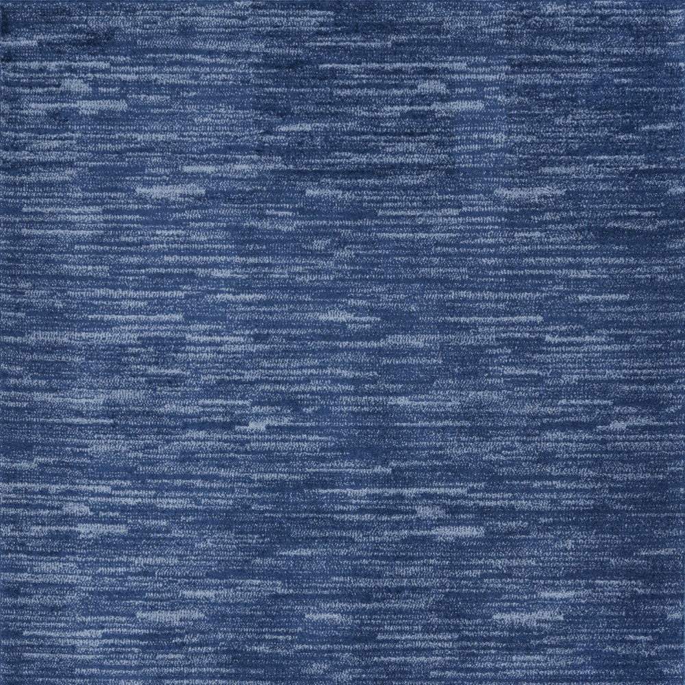 5' X 7' Blue Non Skid Indoor Outdoor Area Rug - Image 4