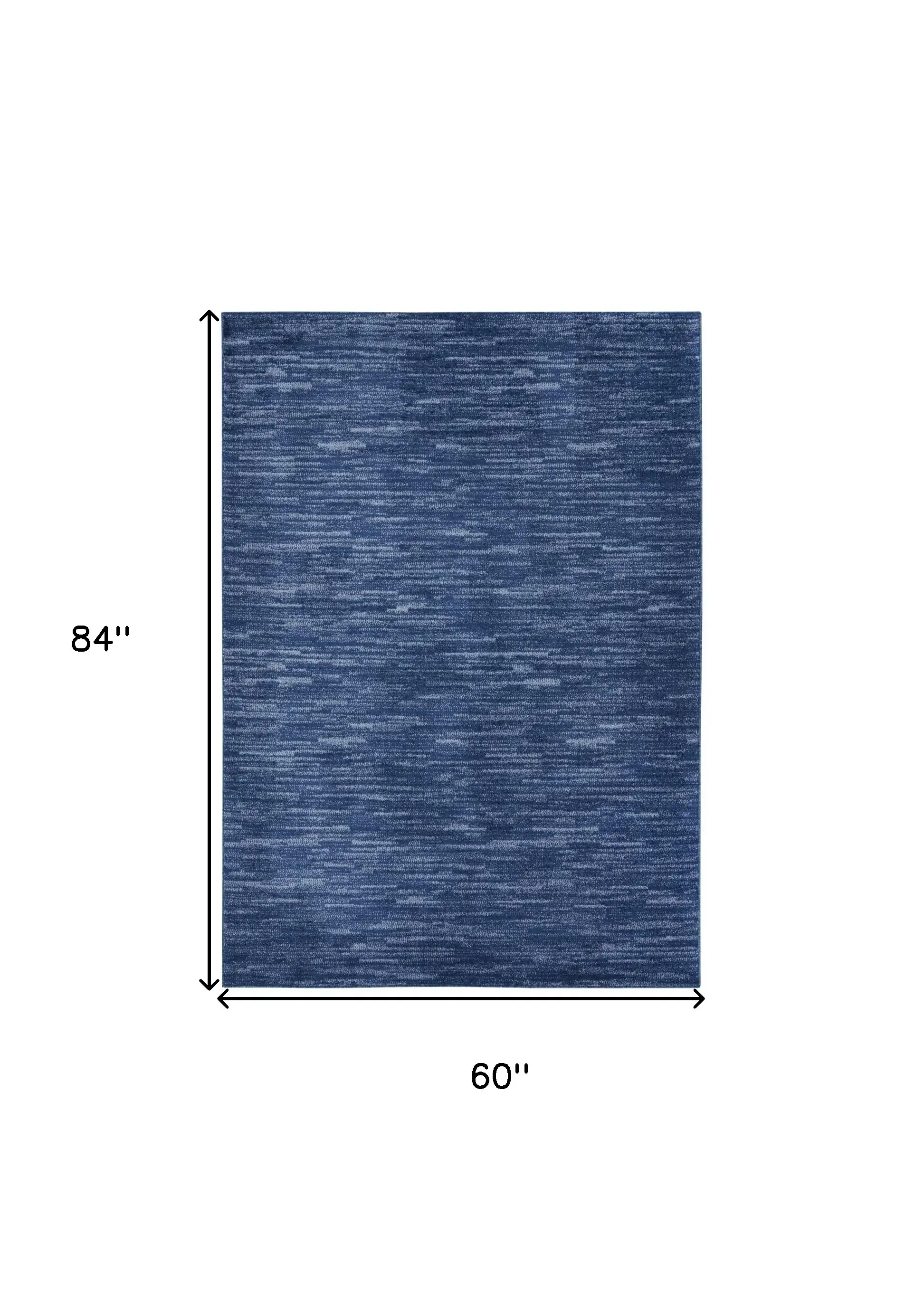 5' X 7' Blue Non Skid Indoor Outdoor Area Rug - Image 8