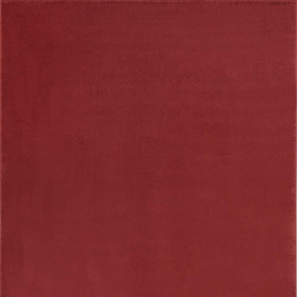 5' X 7' Brick Red Stain Resistant Indoor Outdoor Area Rug - Image 4