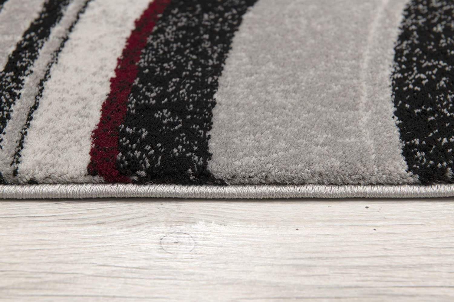 5' X 7' Gray Abstract Dhurrie Area Rug - Image 8