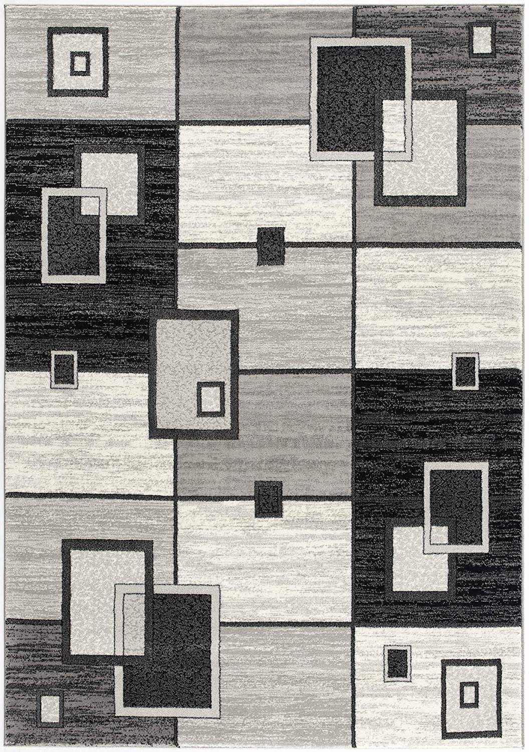 5' X 7' Gray Abstract Dhurrie Area Rug - Image 3